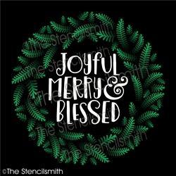 5609 - Joyful Merry & Blessed - The Stencilsmith