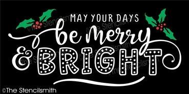 5624 - May your days be Merry - The Stencilsmith