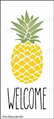 5804 - WELCOME (pineapple) - The Stencilsmith