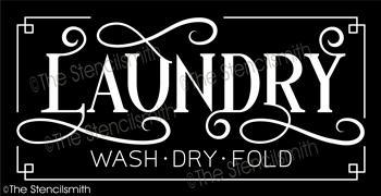 5877 - LAUNDRY wash dry fold - The Stencilsmith