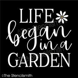 5921 - life began in a garden - The Stencilsmith