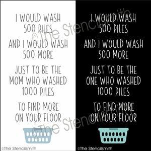5980 - I would wash 500 piles - The Stencilsmith