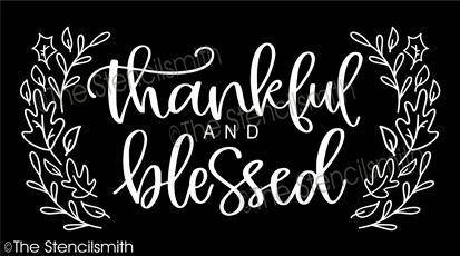 6308 - thankful and blessed - The Stencilsmith