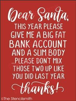 6330 - Dear Santa this year please - The Stencilsmith