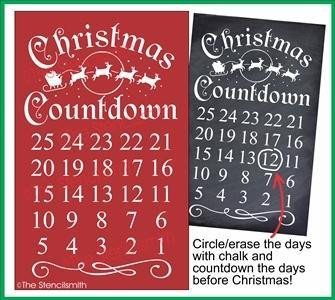 6335 - Christmas Countdown - The Stencilsmith