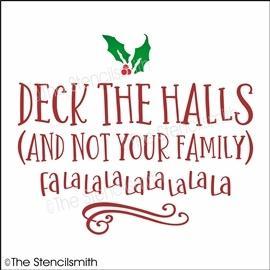 6397 - Deck the Halls and not your family - The Stencilsmith