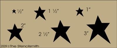 718 - Primitive Stars stencil