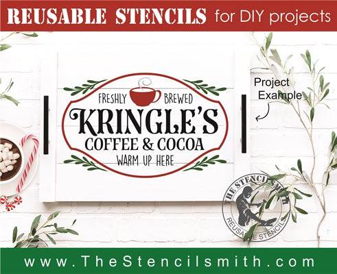 7198 - Kringle's Coffee & Cocoa stencil