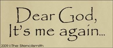 720 - Dear God, It's Me Again... - The Stencilsmith