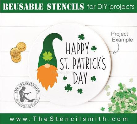 7246 - Happy St. Patrick's Day (gnome) - The Stencilsmith