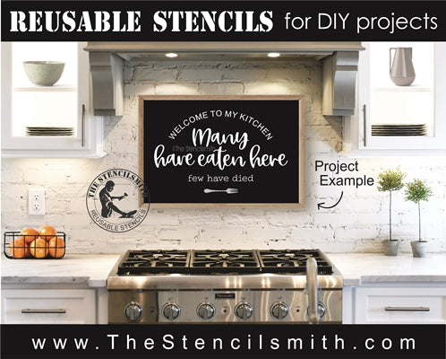 Welcome To Home Stencil - Welcome Stencil - Stove Cover Stencil - Farmhouse  Stencil - Create Welcome Sign, Stove Cover - Reusable 14 Sizes