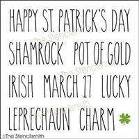 7310 - St. Patrick's Day words - The Stencilsmith