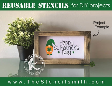 7314 - Happy St. Patrick's Day (gnome) - The Stencilsmith