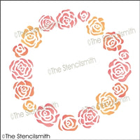 7336 - flower wreath - The Stencilsmith