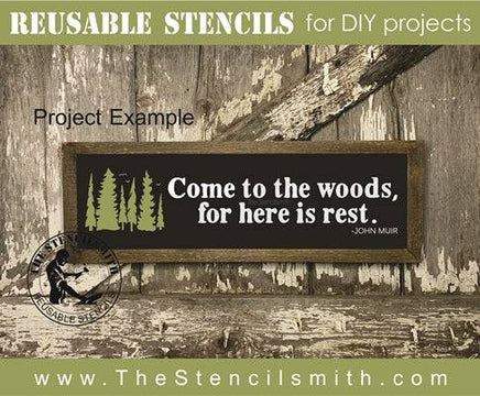 7401 - Come to the woods - The Stencilsmith
