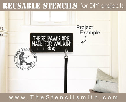 7419 - These paws are made for walkin' - The Stencilsmith