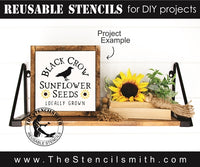 7536 - black crow sunflower seeds - The Stencilsmith