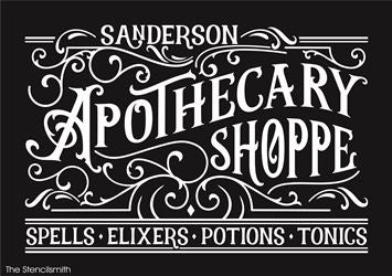 7716 - Sanderson Apothecary Shoppe - The Stencilsmith