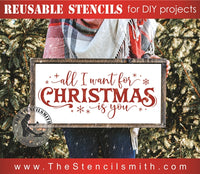 7841 - all I want for Christmas is you - The Stencilsmith