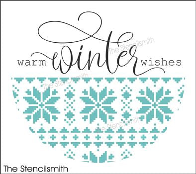 7842 - warm winter wishes - The Stencilsmith