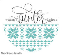 7842 - warm winter wishes - The Stencilsmith