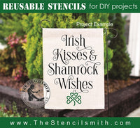 7937 - Irish kisses & shamrock wishes - The Stencilsmith