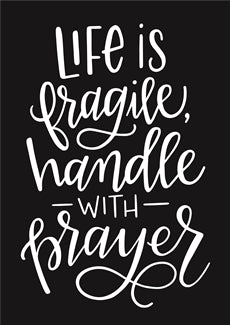 7990 - life is fragile handle with care - The Stencilsmith