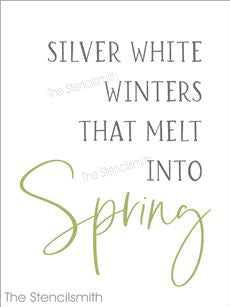 8011 - silver white winters that melt - The Stencilsmith