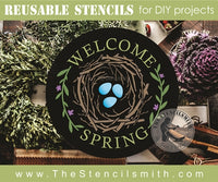 8028 - welcome spring - The Stencilsmith