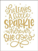 8094 - she leaves a little sparkle - The Stencilsmith