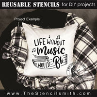 8259 - life without music - The Stencilsmith