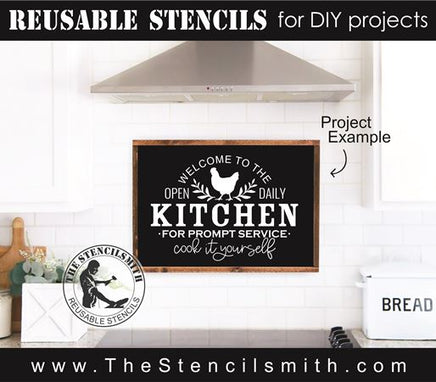 8306 - welcome to the kitchen - The Stencilsmith