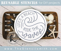 8232 - life's a beach ride the waves - The Stencilsmith