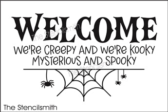 8364 - Welcome we're creepy kooky - The Stencilsmith