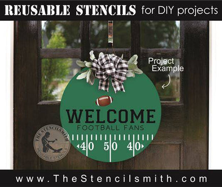 8407 - welcome football fans - The Stencilsmith
