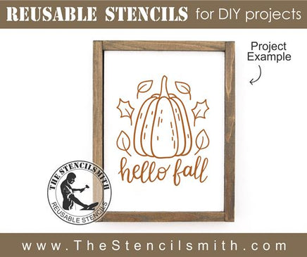 8434 - hello fall - The Stencilsmith