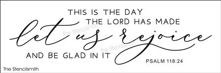8438 - this is the day the Lord has made stencil