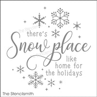 8518 - there's snow place like home for - The Stencilsmith