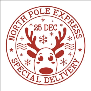 8535 - north pole express stamp - The Stencilsmith