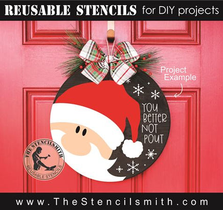 8543 - you better not pout - The Stencilsmith