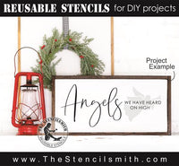 8572 - angels we have heard on high - The Stencilsmith
