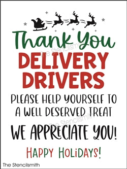 8614 - Thank you Delivery Drivers stencil