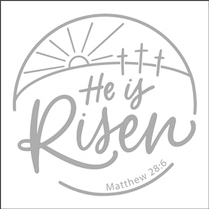 8709 - He is risen - The Stencilsmith