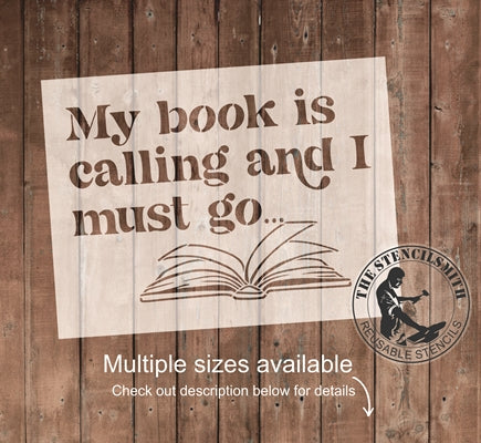 8732 - my book is calling - The Stencilsmith