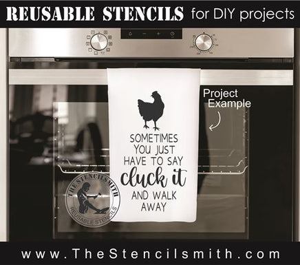 8774 - sometimes you just have to say cluck it - The Stencilsmith