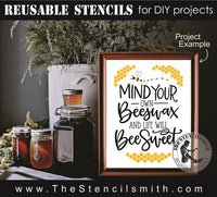 8784 - mind your own beeswax - The Stencilsmith