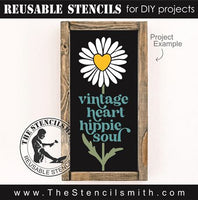 8788 - vintage heart hippie soul - The Stencilsmith