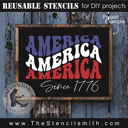 8843 America 1776 Stencil - The Stencilsmith