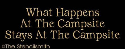 671 - what happens at the campsite stays - The Stencilsmith