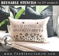 7435 - spread kindness like wildflowers - The Stencilsmith